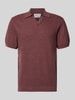 Jake*s Studio Men Koszulka polo w dzianinowym wyglądzie, krój regular fit Bordowy