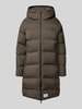 khujo Gewatteerde lange jas met labelpatch, model 'Caius' Olijfgroen