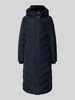 NAUTGÅRD Gewatteerde lange jas met Sorona® Aura-vulling Donkerblauw