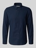 SELECTED HOMME Slim fit vrijetijdsoverhemd van puur katoen, model 'SLIMOWEN' Marineblauw