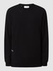 SELECTED HOMME Relaxed fit sweatshirt met prints, model 'Aaren' Zwart