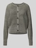 OPUS Cardigan mit Rundhalsausschnitt Modell 'Dolpine' BLACK