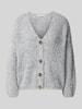 ZABAIONE Cardigan met v-hals model 'So44fia' Middengrijs