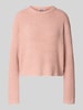 Review Gebreide pullover met structuurmotief Oudroze