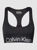 Calvin Klein Performance Bustier met racerback, model 'Medium Support Sport' Zwart