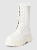 Calvin Klein Jeans Schnürboots aus Leder mit Plateausohle Weiß