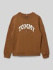 Tommy Hilfiger Teens Regular Fit Sweatshirt aus Baumwoll-Mix Cognac