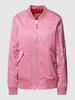 Smith and Soul Bomberjacke mit gerippten Abschlüssen Pink