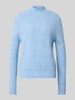 Christian Berg Woman Strickpullover mit Stehkragen Hellblau