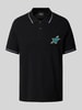 PAUL SMITH Poloshirt mit Label-Stitching Black