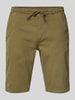 Blend Slim Fit Shorts mit Tunnelzug Modell 'BLIZZARD' Oliv