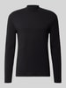 DRYKORN Longsleeve mit Stehkragen Modell 'MORITZO' Black