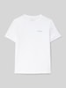 Calvin Klein Jeans T-Shirt mit Label-Print Weiss