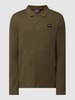 Paul & Shark Poloshirt aus Baumwolle mit langem Arm Olivgrün