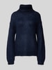 YAS Oversized Strickpullover mit gerippten Abschlüssen Modell 'LAMBI' Marine