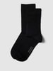 camano Socken mit Label-Detail Modell 'SILKY FEEL' Black