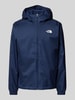 The North Face Windbreaker met labelprint, model 'QUEST' Donkerblauw