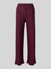 ZABAIONE Plissébroek met elastische band model 'Or44nella' Bordeaux
