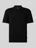 Jack & Jones Premium Regular Fit Poloshirt mit Label-Detail Modell 'MILANO SPRING' Black