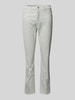 OPUS PANTS Slim fit broek met steekzakken, model 'Melly' Rietgroen