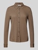 Marc O'Polo Regular fit blouse met lange mouwen en all-over motief Beige