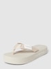 Calvin Klein Jeans Zehentrenner mit Label-Details Modell 'FLATFORM' Beige