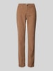 Brax Stoffen broek met 5-pocketmodel, model 'Mary' Beige