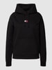 Tommy Jeans Hoodie mit Label-Patch Schwarz
