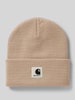 Carhartt Work In Progress Beanie mit Label-Patch Modell 'Ashley' Sand