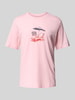 Jack & Jones T-Shirt mit Motiv-Print Modell 'ALMERIA' Rosa