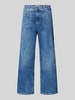 Angels Straight leg jeans met strookzakken, model 'Linn' Lichtblauw