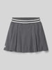 Polo Ralph Lauren Teens Plooirok in gebreide look met logostitching Middengrijs gemêleerd
