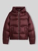 HUGO Relaxed Fit Daunenjacke mit Kapuzenkragen Modell 'Francesca-2' Bordeaux