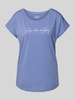 LASCANA Regular fit T-shirt van viscosemix, model 'Cozy Dreams' Blauw