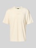BOSS Green Regular fit T-shirt van puur katoen Beige