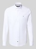 Tommy Hilfiger Tailored Slim fit zakelijk overhemd van katoenmix Wit