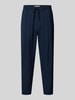 Marc O'Polo DENIM Relaxed Fit Bundfaltenhose mit Viskose-Anteil Modell 'VIGGO CROPPED' Marine