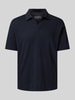 Marc O'Polo Regular Fit Poloshirt aus Baumwoll-Leinen-Mix Marine