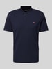 Napapijri Slim fit poloshirt met logostitching, model 'EAlIS' Marineblauw