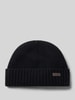 Barbour Beanie mit Logo-Patch Black
