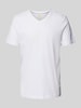 Christian Berg Men T-shirt met V-hals Wit