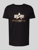 Alpha Industries T-Shirt mit Label-Print Black