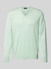 MAERZ Muenchen Strickpullover mit V-Ausschnitt Mint