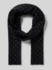 Christian Berg Men Schal aus Viskose im Allover-Look Black