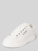 Karl Lagerfeld Ledersneaker mit Label-Applikation Modell 'KAPRI' Weiss