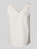 Christian Berg Woman Regular Fit Blusentop mit V-Ausschnitt Offwhite