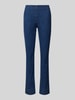 STEHMANN Flared stoffen broek met elastische band, model 'Ina' Blauw