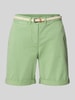 Tom Tailor Regular Fit Chinoshorts aus Baumwoll-Mix Hellgruen