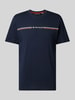 Tom Tailor T-shirt z nadrukiem z logo Granatowy