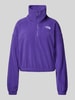 The North Face Cropped Sweatshirt mit Stehkragen Modell "Glacier" Lila